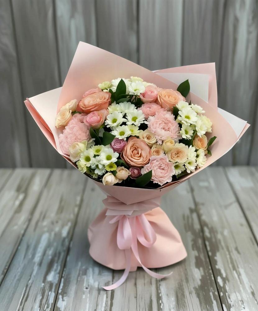 Букет цветов из: Гвоздики, Розы и Хризантемы в Когалыме