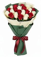 Букет Микс из красных и белых роз #REPLACE_PRED# Когалыме
