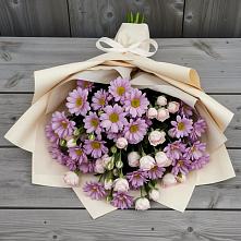 Букет цветов из:  Розы и Хризантемы в Когалыме