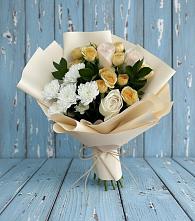 Букет цветов из:  Розы и Хризантемы в Когалыме