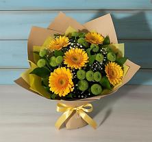 Букет цветов из:  Герберы и Хризантемы в Когалыме