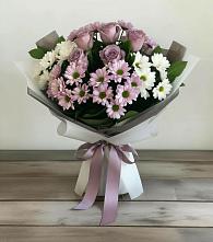 Букет цветов из:  Хризантемы и Розы #REPLACE_PRED# Когалыме