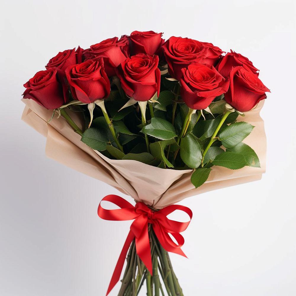 Букет 11 Красных роз Эдлесс Лав в Когалыме