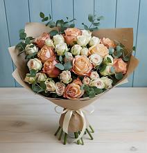 Букет цветов из:  Альстромерии и Розы #REPLACE_PRED# Когалыме