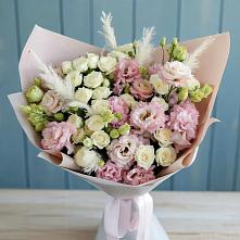 Букет цветов из:  Альстромерии и Розы #REPLACE_PRED# Когалыме